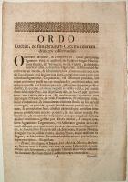 4 oldalas latin nyelvű rendeletek az 1700-as évek végéről