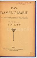 Kolligátum, 8 sakk témájú műből: Havasi Kornél: A Soproni Jubiláris Sakkverseny 1934.; Aljechin és B...