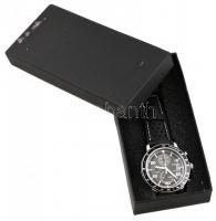 Citizen kronográf eco-drive szisztémás napelemes karóra, működik, jó állapotban, d: 4,5 cm