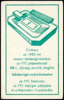 1983 FTC Sportlétesítmények ülőhely bérlet