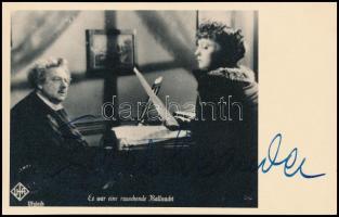 Zarah Leander (1907-1981) énekes, színésznő aláírt képe