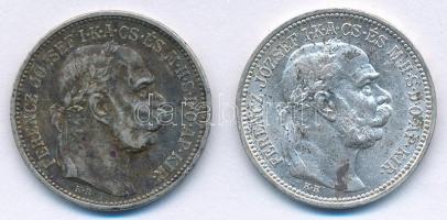 1912KB-1914KB 1K Ag "Ferenc József" (2xklf) T:1-,2 patina Adamo#K5.1