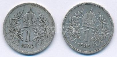 Ausztria 1895-1899. 1K Ag "Ferenc József" (2xklf) T:2-
Austria 1895-1899. 1 Corona Ag &qu...