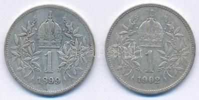 Ausztria 1899-1902. 1K Ag "Ferenc József" (2xklf) T:2-
Austria 1899-1902. 1 Corona Ag &qu...