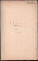 1958 Baróthy Péter: Keresztúton című rövidfilmjének forgatókönyve + elutasító levelek