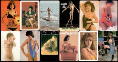 1972-1990 12 db főként erotikus kártyanaptár