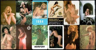 1979-1994 12 db főként erotikus kártyanaptár