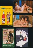 1981-1988 12 db üdítőitalokkal, alkohollal kapcsolatos kártyanaptár