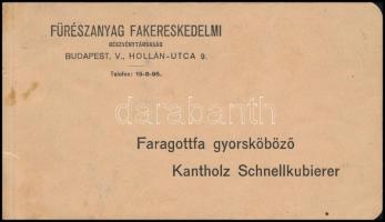 1932 Fűrészanyag fakereskedelmi Rt. Faragottfa gyorsköböző füzet sok hirdetéssel 32 p.