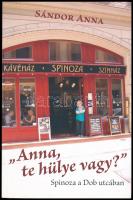 Sándor Anna: Anna, te hülye vagy?, Spinoz a Dob utcában, Bp, 2013, Ab Ovo Kiadó, Kiadói kartonált papírkötés