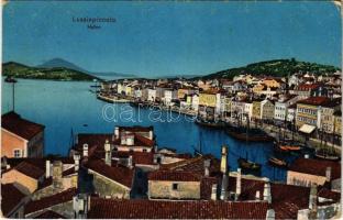1915 Mali Losinj, Lussinpiccolo; Hafen / port (EK)