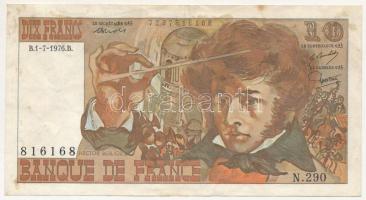 Franciaország 1976. 10Fr T:III France 1976. 10 Francs C:F Krause P#150c