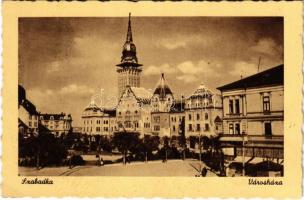 Szabadka, Subotica; Városháza / town hall + 1941 A Magyar Kenyér Ünnepén Szabadka So. Stpl. (EK)