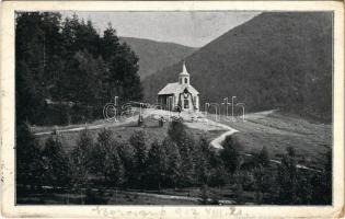 1917 Borosznó-gyógyfürdő, Brusno-kúpele (Borosznó, Brusznó, Brusno); látkép, kápolna / general view, chapel (EK)