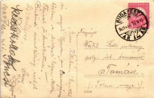 1929 Budapest VII. Café Restaurant New York étterem és kávéház, belső. Amster photo (EB)