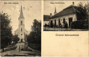 1932 Sokorópátka, Római katolikus templom, Dénes Dezső üzlete és saját kiadása (EK)