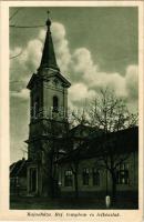 1940 Majosháza, Református templom és lelkészlak. Hangya Szövetkezet kiadása (EK)