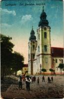 1919 Gyöngyös, Szent Bertalan templom. Steinitz Gábor kiadása (szakadás / tear)