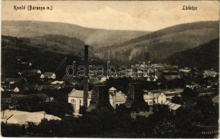 1928 Komló, látkép, iparvasút, villamosközpont és műhely (EK)