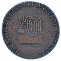 1990. "Ybl Miklós Építőipari Műszaki Főiskola / Fővárosi Diplomadíja" Br emlékérem (58mm) ...