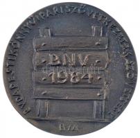 Borsos Miklós (1906-1990) 1984. "Budapesti Könnyűipari Szövetkezetek Szövetsége (fa)" Br p...