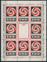Olaszország 1968 Rimini olimpiai levélzáró kisív