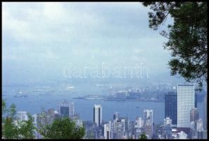 cca 1976-1981 Hong Kong, 44 db negatívfilm kocka