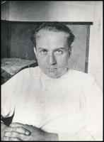 Illyés Gyula 1934 nyarán a Szovjet Unióban, későbbi előhívás, hátoldalon feliratozva, sarkain törésnyomok, 24×18 cm