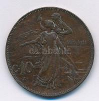 Olaszország 1911R 10c Cu "III. Viktor Emánuel / Királyság 50. évfordulója" T:2,2- kis ph.
...