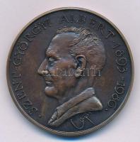 Lapis András (1942-) 1987. Szent-Györgyi Albert 1893-1986 / Szote - Nobel-díjának 50. évfordulójára - MÉE Br emlékérem (42,5mm) T:1-,2 CS 621.