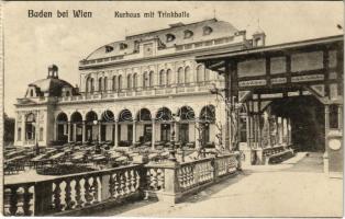 1915 Baden bei Wien (Baden), Kurhaus mit Trinkhalle / spa, bath (from postcard booklet) (fl)
