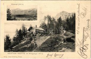 1904 Bertahütte am Mittagskogel (Karawanken) / chalet, mountain, tourist house. Verlag Caspar & Poltnig