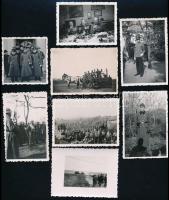 1937-1943 II. világháborús katonai fotók, életképek, 6×6 és 9×6 cm