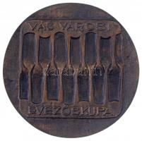 DN "Vác városi evezős kupa" kétoldalas, öntött Br emlékérem (80mm) T:2-