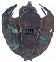 ~1928. "M. Kir. Téli Gazdasági Iskola" zománcozott Br iskolai gomblyukjelvény, hátlapon &q...