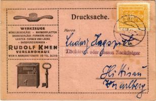 Rudolf Kmen Versandhaus Wien V. Margaretenstr. 110. / Austrian shop advertising card (fa)