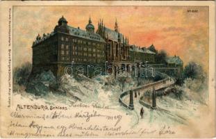 1900 Altenburg, Schloss / castle in winter. Künstler-Ansichtspostkarte Bruno Bürger & Ottillie Lith. Anst. No. 2081. litho (EK)