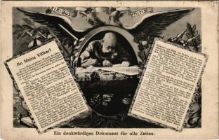 Ein denkwürdiges Dokument für alle Zeiten. An Meine Völker! / Franz Joseph I of Austria, Viribus Unitis propaganda (EK)