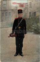 1914 Armée Belge. Pupilles. Un clairon / WWI Belgian military, pupil, bugler (EK)