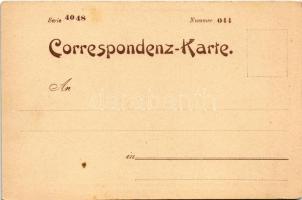 Wien, Vienna, Bécs; Regulierung des Wienflusses a. s. Mündung / regulation of the Wien River, bridge...