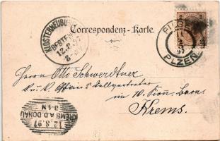 1897 (Vorläufer!) Plzen, Pilsen; Stadtpfarrkirche / parish church. Carl Maasch