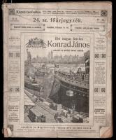 1913 Konrad János császári és királyi udvari szállító 24. számú főárjegyzéke, órák, ékszerek, hangszerek, optikai eszközök, fegyverek, szerszámok, viseltes állapotban, 266p