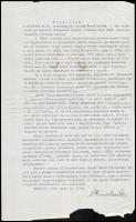1941 Bp., Jegyzőkönyv két úr között felmerült lovagias ügyről, gépelt irat