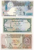 Vegyes: Jemen / Arad Köztársaság 1983. 1R + Katar 1985. 1R + 2003. 1R T:I,III Mix: Yemen / Arab Republic 1983. 1 Rial + Qatar 1985. 1 Riyal + 2003. 1 Riyal C:UNC,F