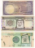 Szaúd-Arábia 1968. 1R + 1984. 1R + 2007. 1R T:I,III,III- Saudi Arabia 1968. 1 Riyal + 1984. 1 Riyal + 2007. 1 Riyal C:UNC,F,VG