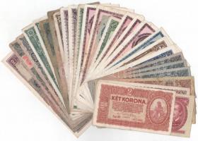 30db-os vegyes magyar, nagyrészt Pengő bankjegy tétel T:III,III-