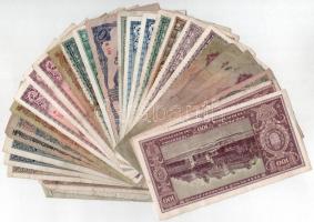 30db-os vegyes magyar, nagyrészt Pengő bankjegy tétel T:III,III-