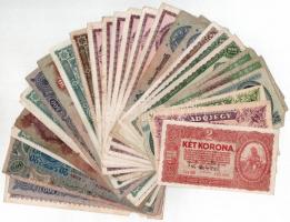 30db-os vegyes magyar, nagyrészt Pengő bankjegy tétel T:III,III-