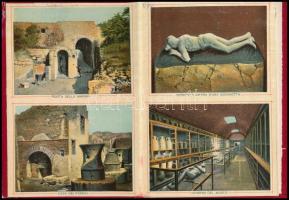 Guida Ricordo di Pompei 24 színes képet tartalmazó leporelló. + 4 (francia nyelven) p. Naples, Ed. C...
