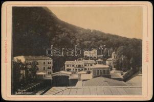 cca 1880 Herkulesfürdő, uszoda, keményhátú fotó, 16,5×11 cm